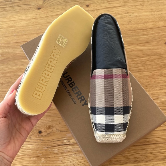 Canvas Check Espadrilles BIRCH BROWN - Picture 5 of 7